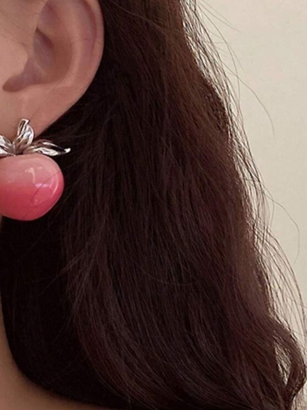 Peachstud earrings 877
